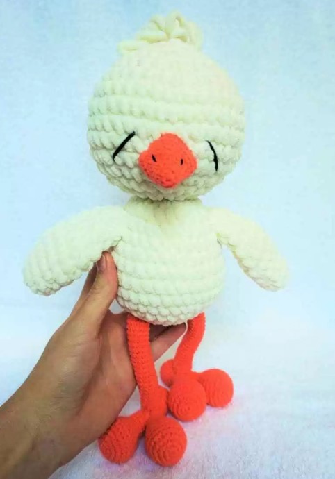 Crochet Sleepy Chicken Amigurumi