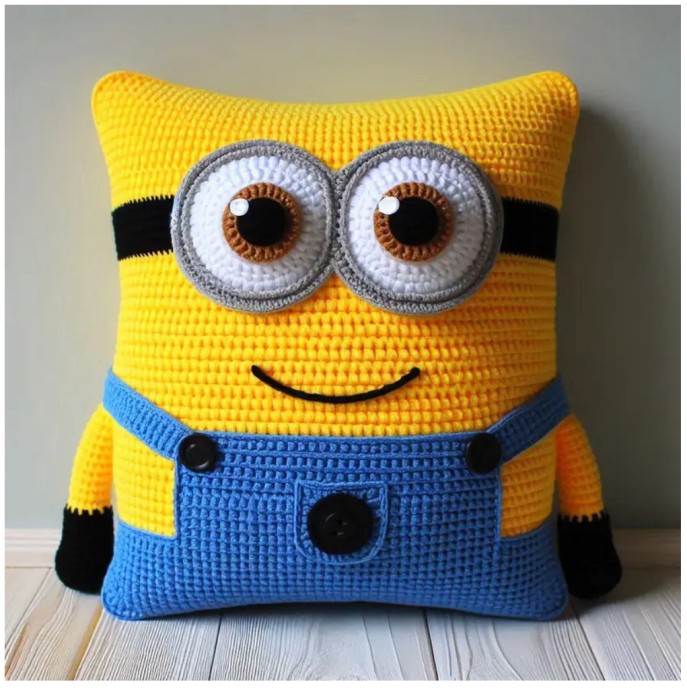 Crochet Minion Pillow