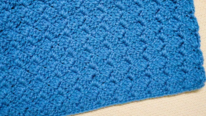 Easy to Make One Row Repeat Crochet Blanket