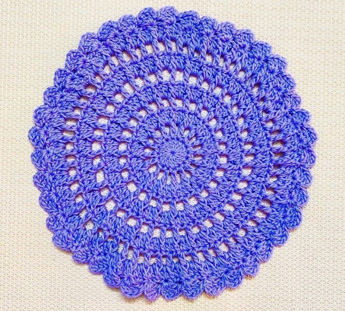 Crochet Sleek Doily How To Crochet Round Doily