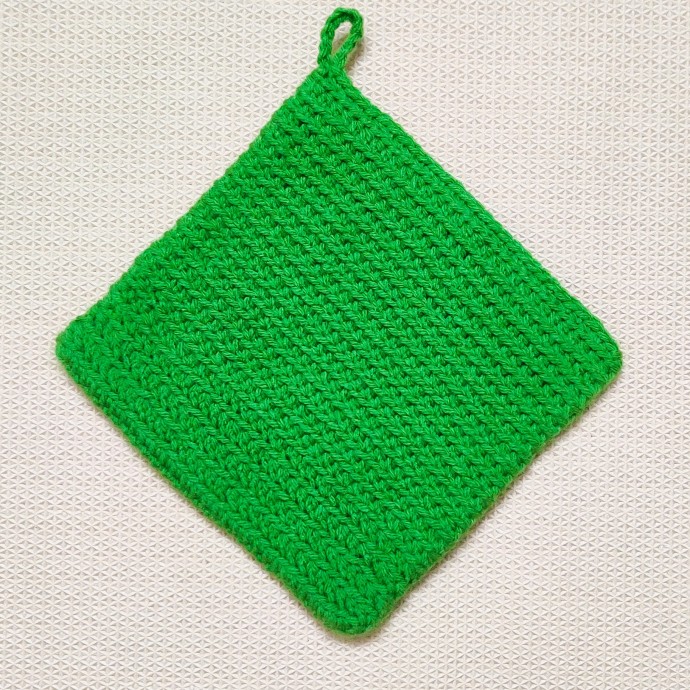 Easy Double Thick Crochet Potholder in the Rounds