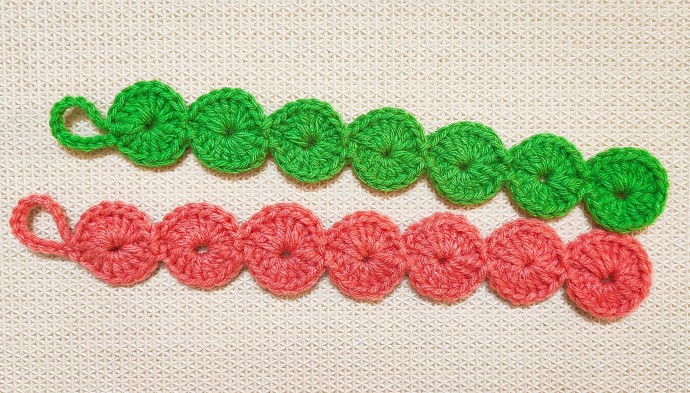 Easy Crochet Bookmark With Cute Circles