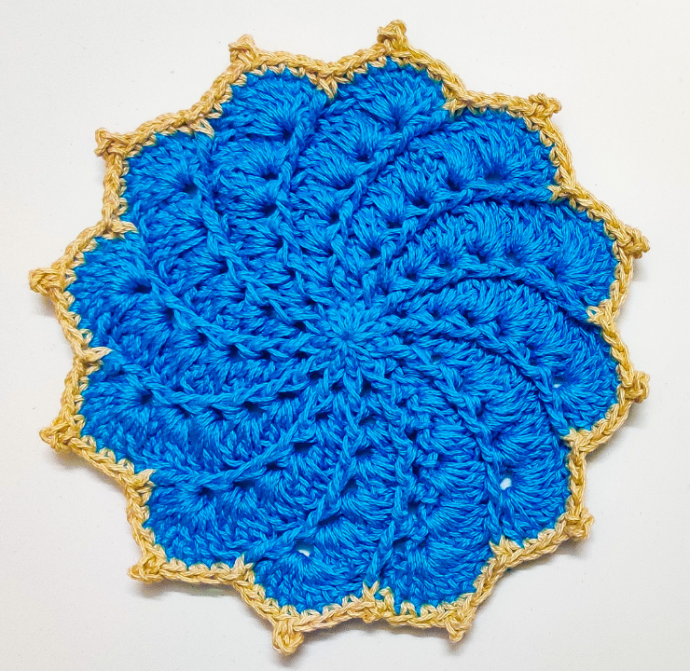 Whirlpool Crochet Flower Doily Pattern